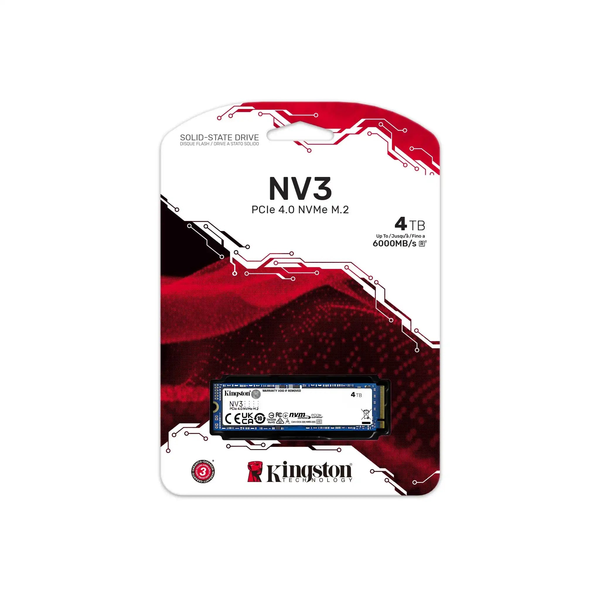 Kingston NV3 PCIe 4.0 NVMe SSD - Vektra Computers LLC Kingston NV3 PCIe 4.0 NVMe SSD - Vektra Computers LLC